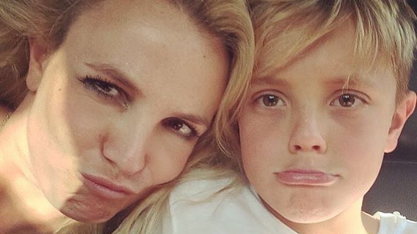 Britney Spears mit einem ihrer Söhne