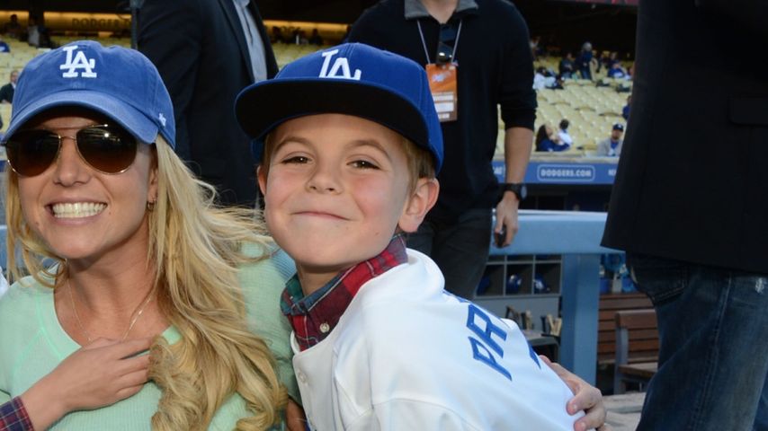 Britney Spears mit ihrem Sohn Sean Preston Federline, April 2013