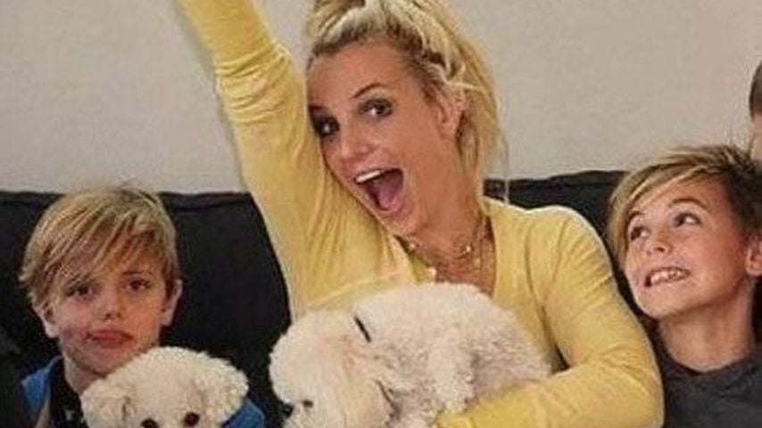 Britney Spears mit ihren Söhnen