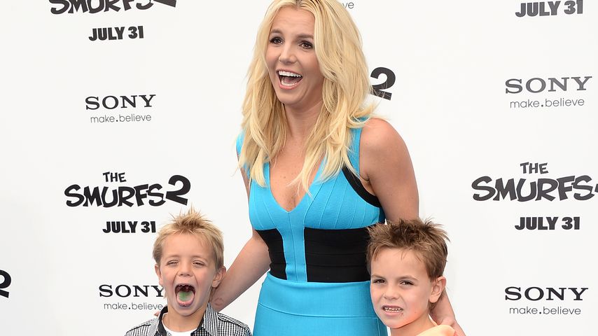 Britney Spears mit ihren Söhnen Sean und Jayden 2013
