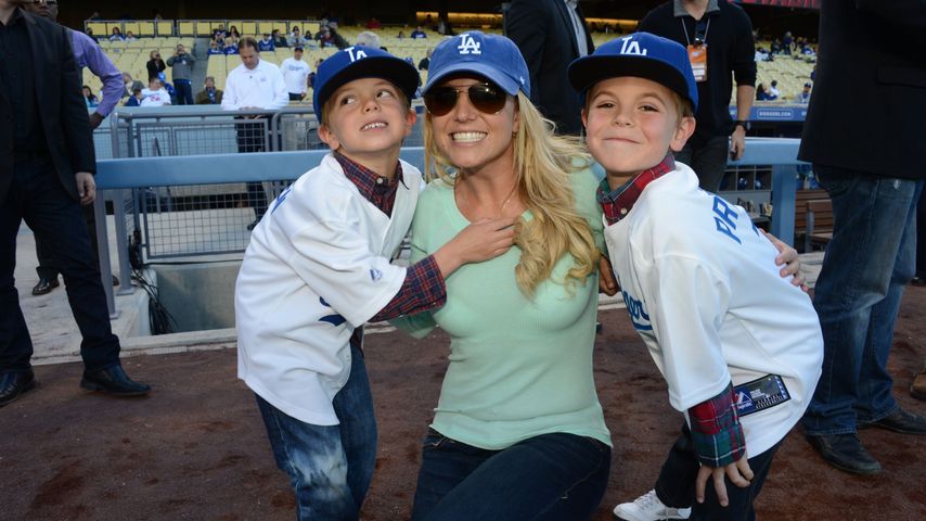 Britney Spears mit ihren Söhnen Jayden und Sean in Los Angeles 2013