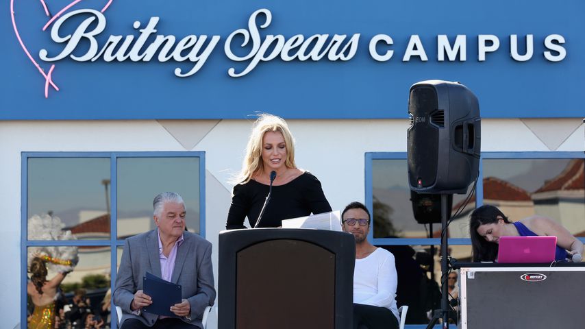 Britney Spears bei der Eröffnung des Britney Spears Campus in Las Vegas im November 2017
