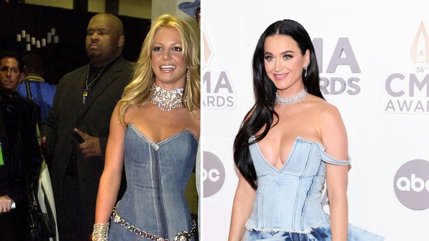 Hommage an Britney? Katy Perry im Denim-Look bei CMA Awards