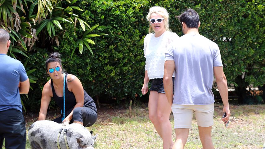 Britney Spears und Sam Asghari (rechts) in ihrem Urlaub auf Hawaii