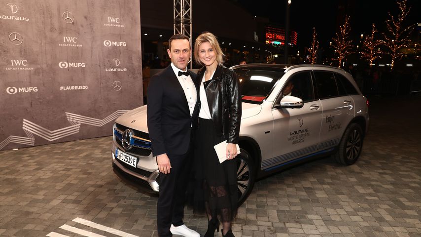 Britta Heidemann und ihr Partner Matthias Dolderer im Februar 2020 in Berlin
