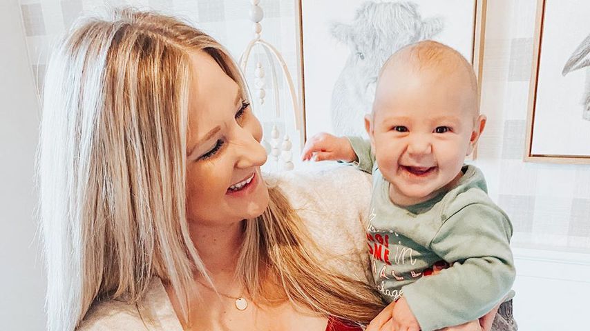 Brittani Boren Leach und ihr Sohn Crew im Jahr 2019