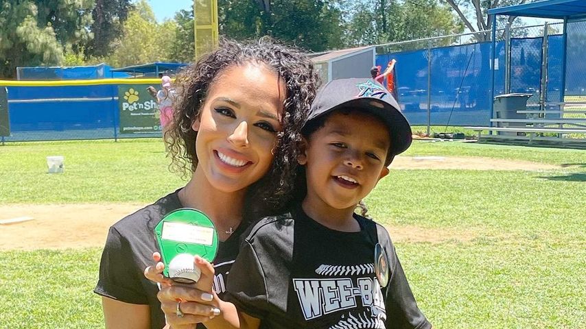 Brittany Bell mit ihrem Sohn Golden