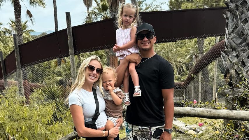 Brittany und Patrick Mahomes mit ihren Kindern Bronze und Sterling