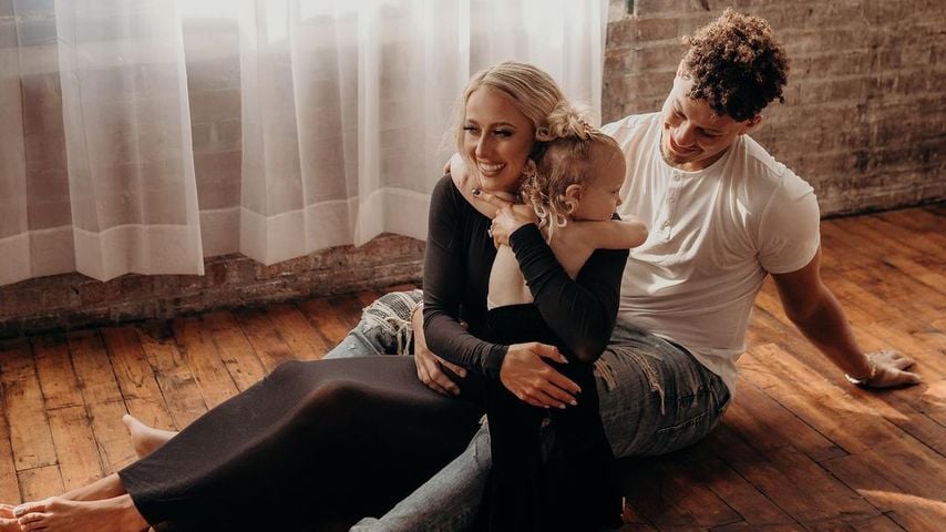 Brittany und Patrick Mahomes mit ihrer Tochter Sterling