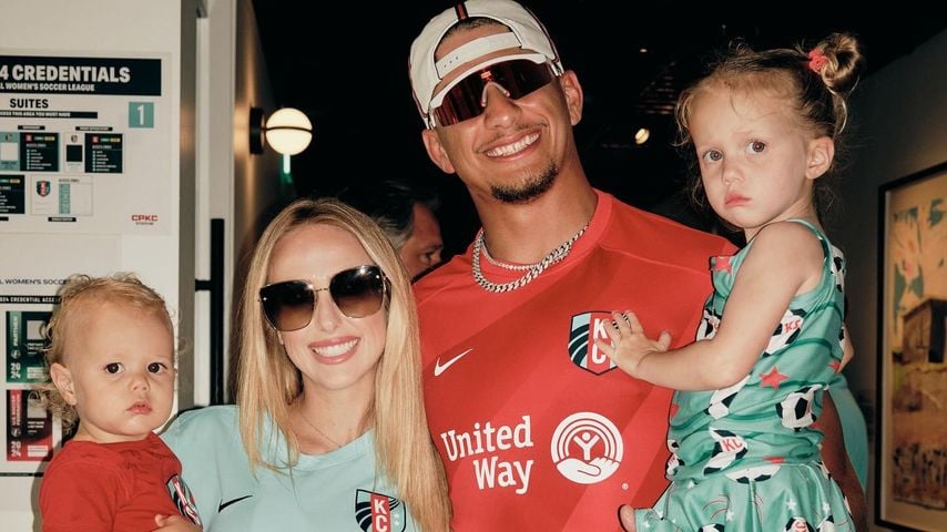 Brittany und Patrick Mahomes mit ihren Kindern, Juni 2024