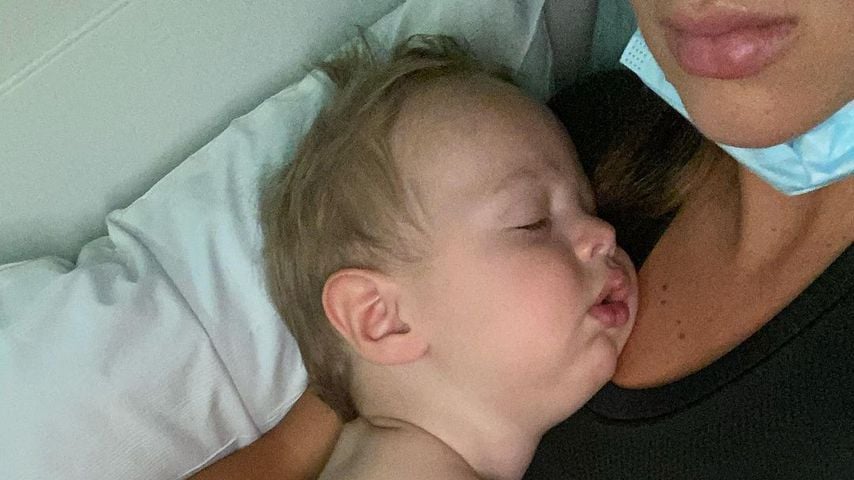 Brittny Ward und ihr Sohn Hendrix im November 2020 in Los Angeles