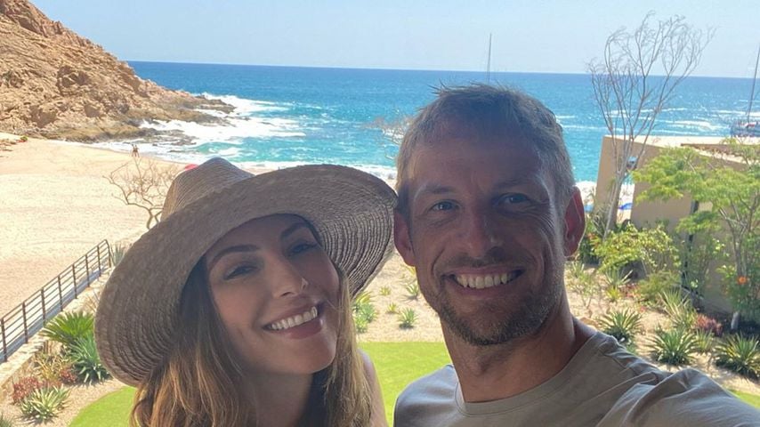 Brittny Ward und Jenson Button im September 2020 in Kalifornien