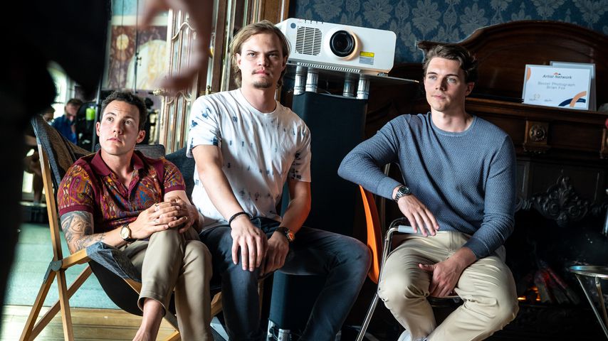 Brix Schaumburg, Wilson Gonzalez Ochsenknecht und Gerrit Klein in "Sunny – wer bist Du wirklich?"
