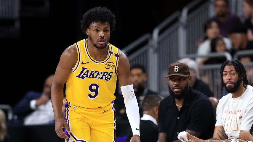 Bronny James beim Spiel der L.A. Lakers gegen die Minnesota Timberwolves