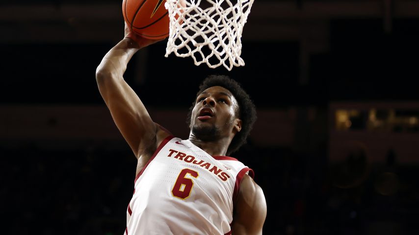 Bronny James beim Spiel gegen Long Beach State