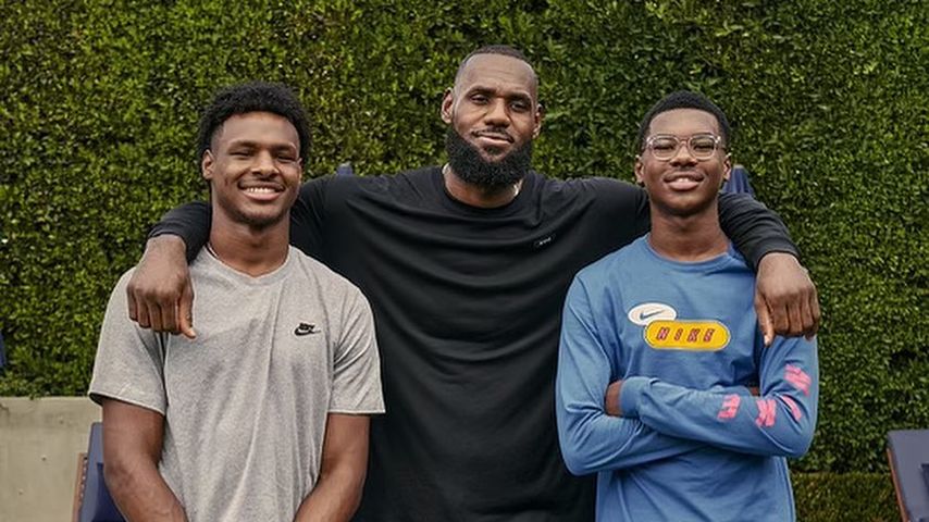 Bronny James und sein Vater LeBron James