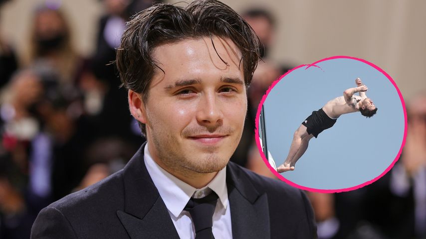 In den Flitterwochen: Brooklyn Beckham macht Salto von Jacht