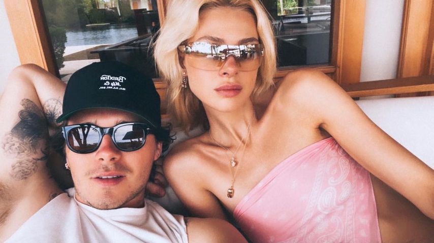 Brooklyn Beckham mit seiner Verlobten Nicola Peltz
