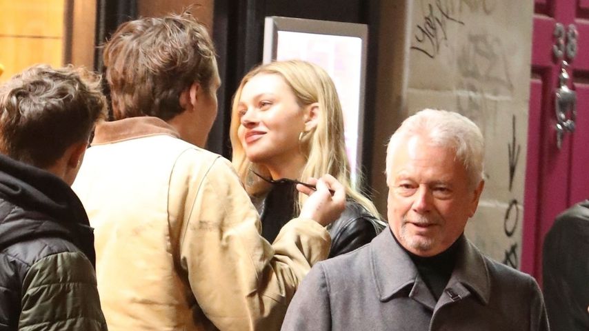 Brooklyn Beckham, Nicola Peltz und sein Großvater Tony Adams im Dezember 2019