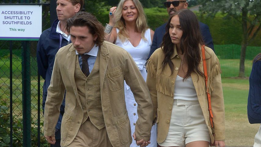 Brooklyn Beckham und Hana Cross beim Wimbledon-Finale 2019