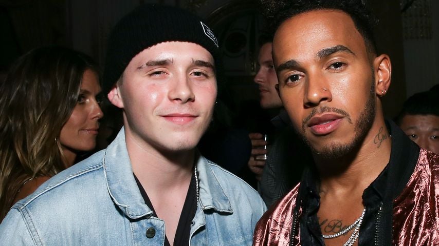 Brooklyn Beckham und Lewis Hamilton