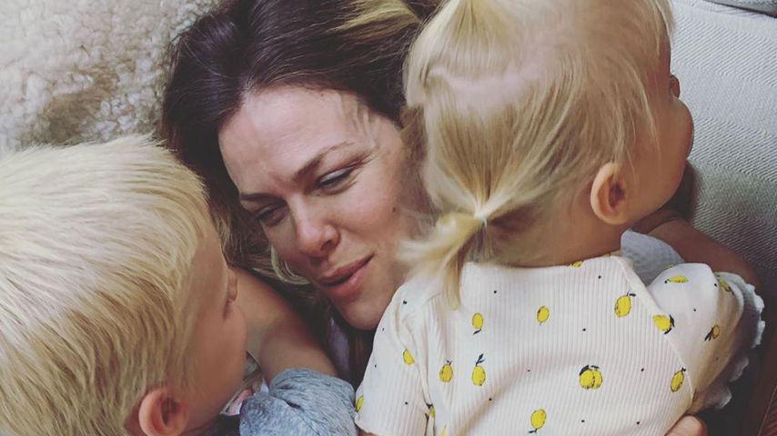Brooklyn Decker mit ihren beiden Kindern