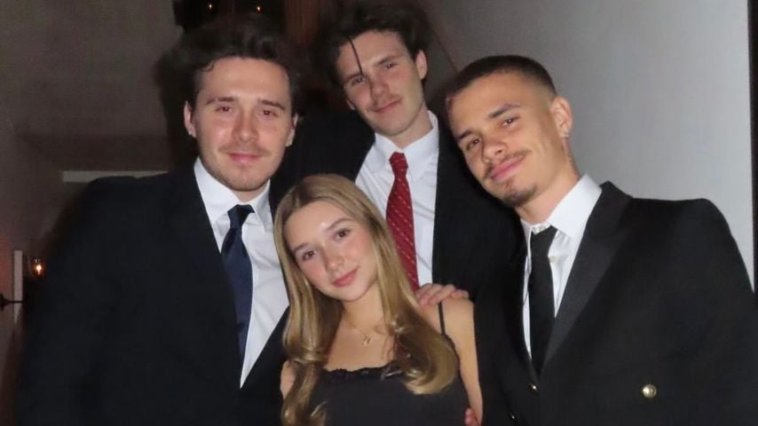Brooklyn Peltz-Beckham, Cruz Beckham, Romeo Beckham und Harper Seven Beckham, Geschwister