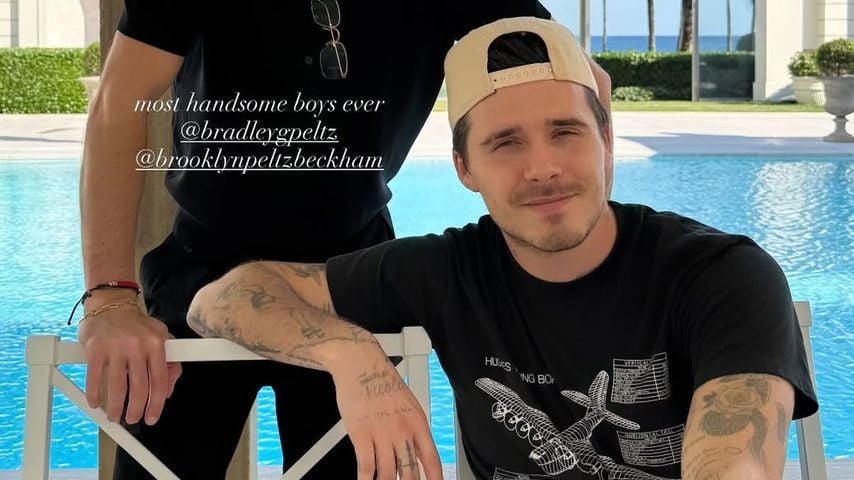 Brooklyn Peltz-Beckham neben seinem Schwager Bradley Peltz in Miami