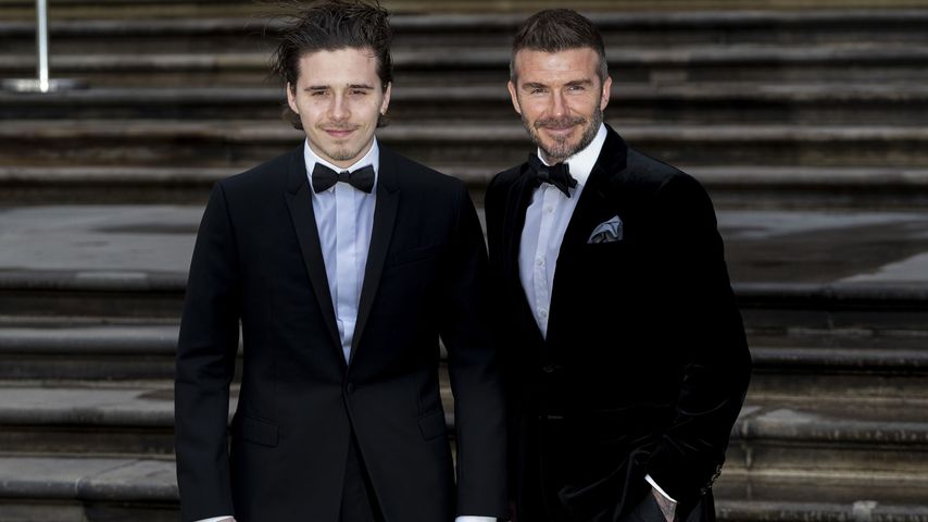 Brooklyn und David Beckham, April 2019