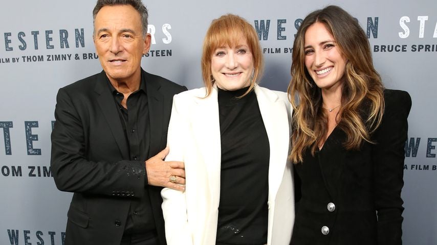 Bruce Springsteen mit seiner Frau Patti Scialfa und Tochter Jessica Rae Springsteen
