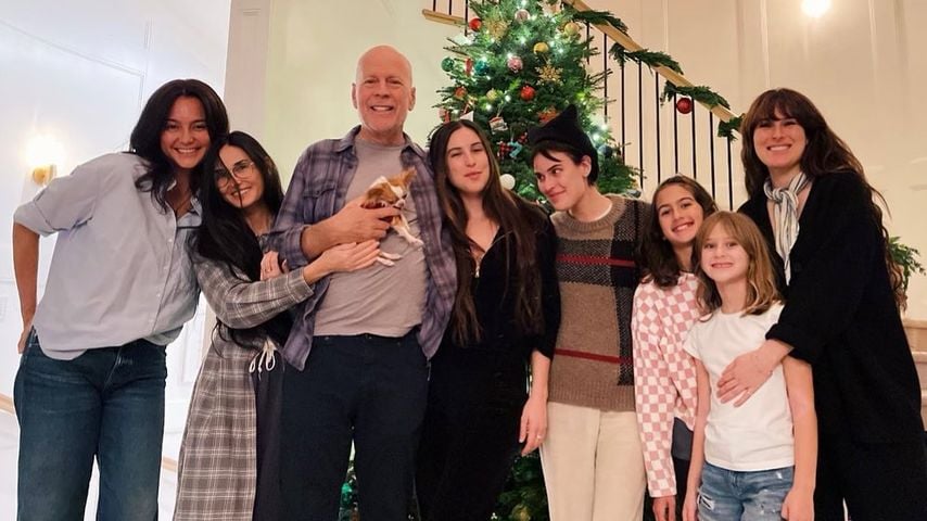 Bruce Willis mit seiner ganzen Familie im Dezember 2022