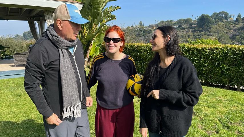 Bruce Willis, Schauspieler, mit seiner Ex-Frau Demi und ihrer Tochter Tallulah