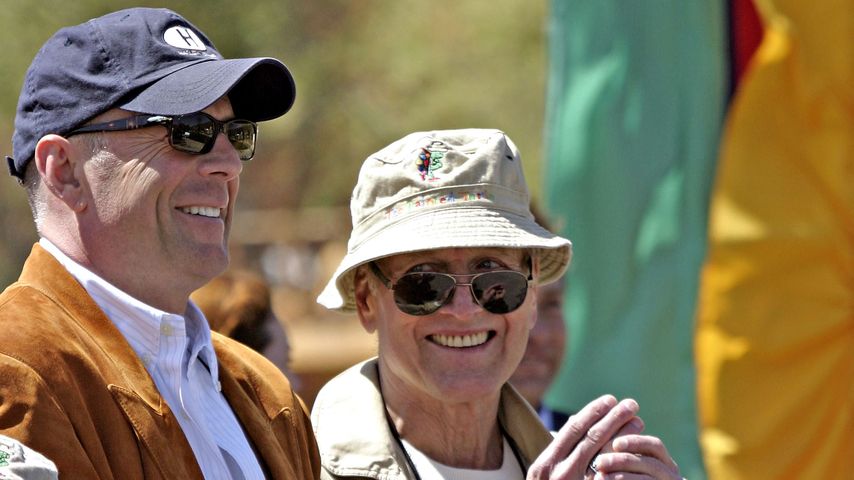 Bruce Willis und Paul Newman bei der Einweihung des Painted Turtle Camp in Kalifornien