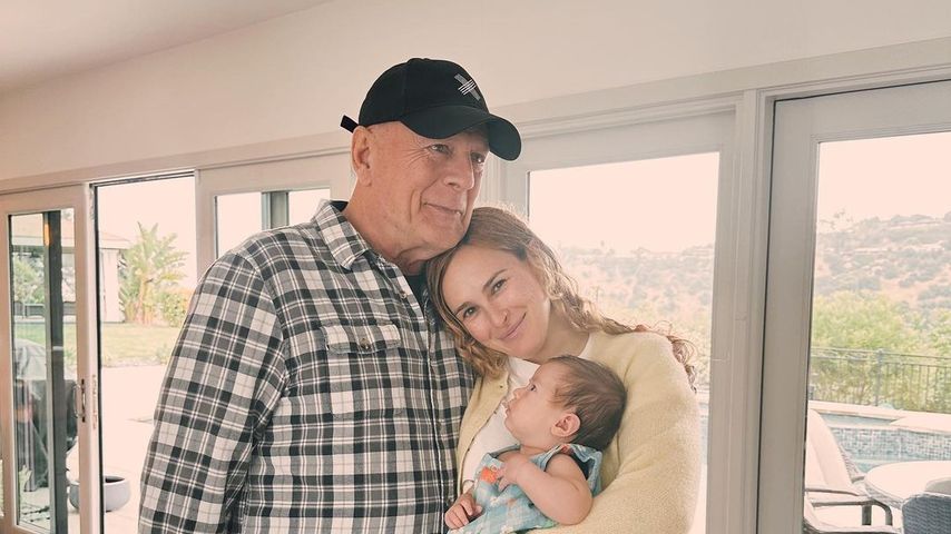 Bruce Willis und Rumer Willis mit ihrer Tochter im Juni 2023