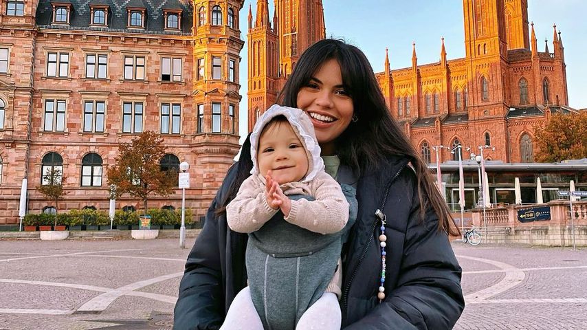 Süße Bilder: So groß ist Ex-GNTM-Girl Brunas Baby schon