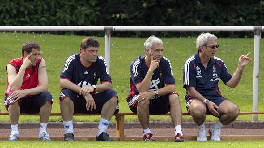 Fabrice Grange, Bruno Martini, Pierre Mankowski und Raymond Domenech