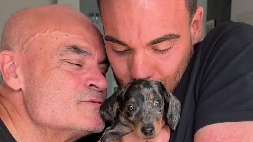 Stefano Zarrella mit seinem Vater Bruno im Juli 2023