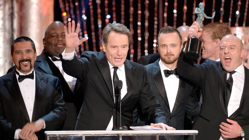 "Breaking Bad"-Kollegen Bryan Cranston, Aaron Paul und Dean Norris beim Screen Actors Guild Award