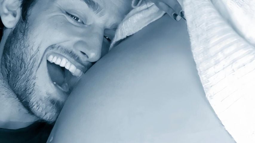 Bryant Wood und Kat Grahams Babybauch