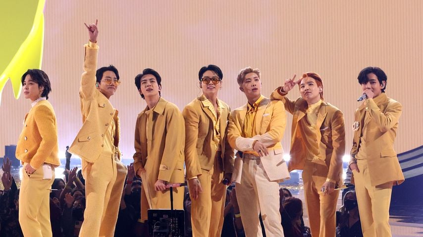 Die K-Pop-Gruppe BTS bei den American Music Awards im November 2021