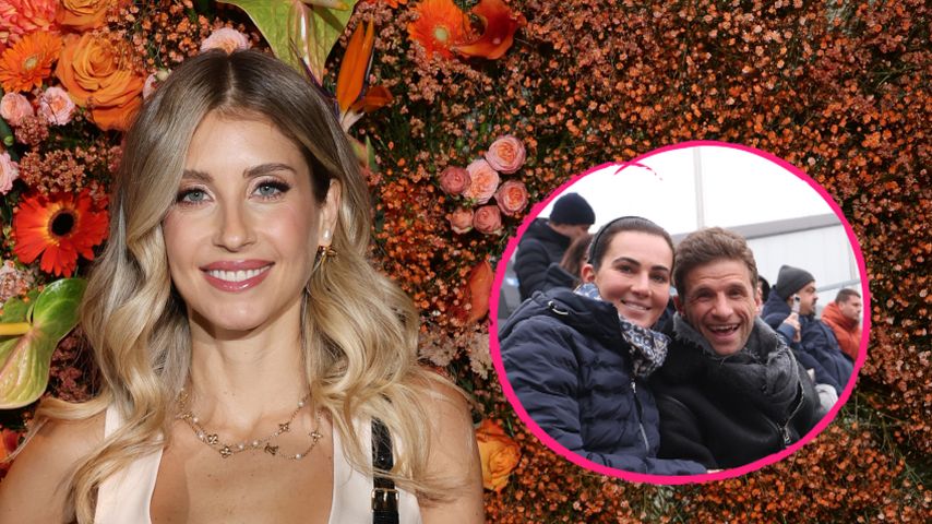 Collage: Cathy Hummels, Lisa Müller und Thomas Müller