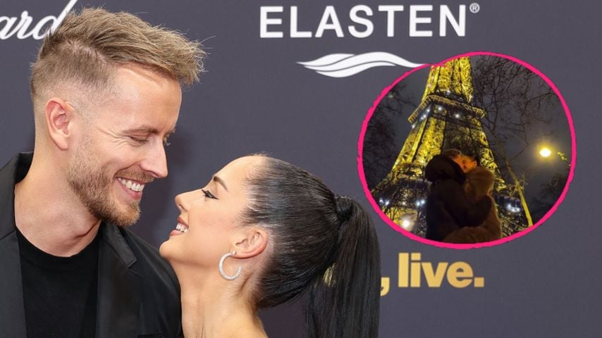 Collage: Julian Claßen und seine Partnerin Palina