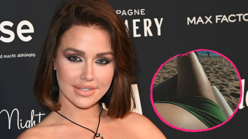 Kim Gloss ist entspannt mit wachsendem Babybauch im Urlaub