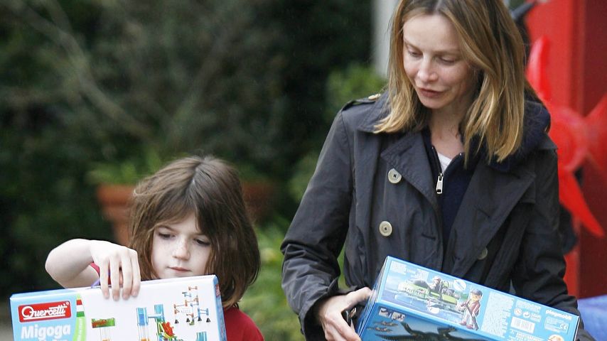 Calista Flockhart: Strahlender Besuch bei Harrison
