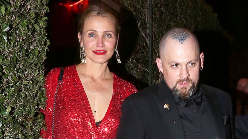 Cameron Diaz lässig mit Benji und Tochter Raddix unterwegs