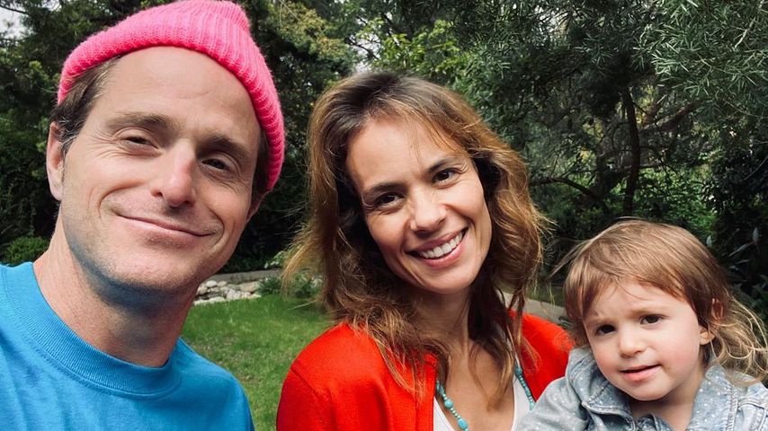 Cameron Douglas, Viviane Thibes und ihre Tochter Lua Lizzy im April 2020