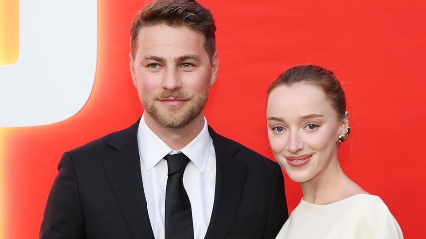 Cameron Fuller und Phoebe Dynevor bei der Premiere von Universals "Drop" im TCL Chinese Theatre in Hollywood, 8. April 2025