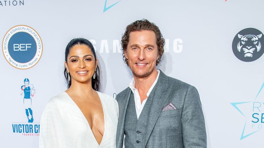 Camila Alves und Matthew McConaughey im September 2018 in New York