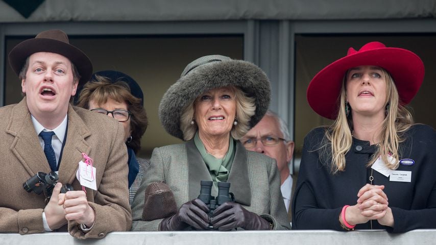 Camilla Parker Bowles mit Sohn Tom und Tochter Laura