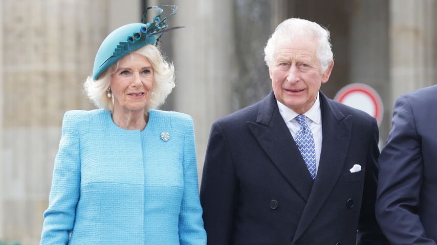 Königsgemahlin Camilla und König Charles am Brandenburger Tor 2023